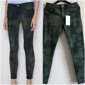 Zara Tie Dye Skinny Jeans